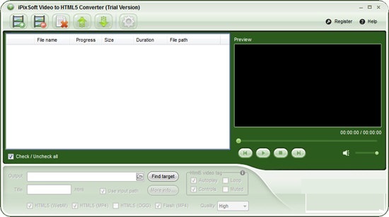 iPixSoft Video to HTML5 Converter截图